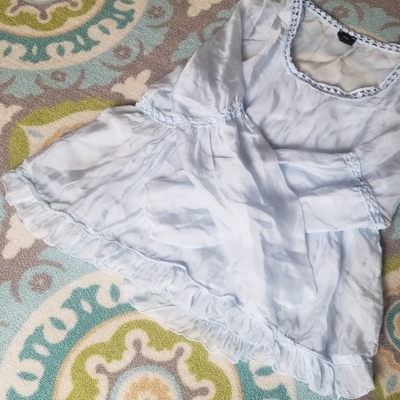 Fox sky blue boho with cami under long sleeve - Picture 8 of 8